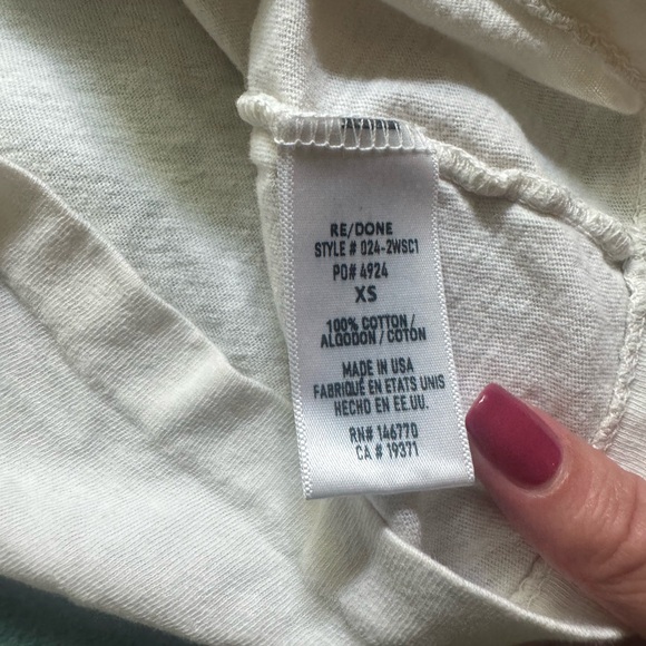 Re/Done “Can You Not” Graphic T-shirt XS GUC - Picture 4 of 5